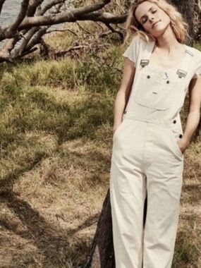 Doen Myrtle Overalls in Oat Milk